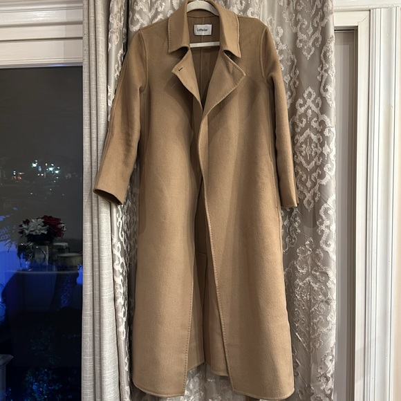 Lattelier Earth Tone Belted Wool Coat - Picture 2 of 6